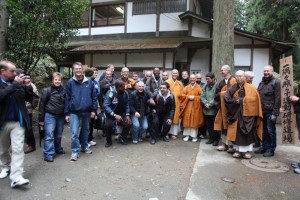 2012. Mount Hiei. Con los monjes del complejo Enryaku-ji